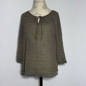 Sonoma Printed Chiffon Blouse